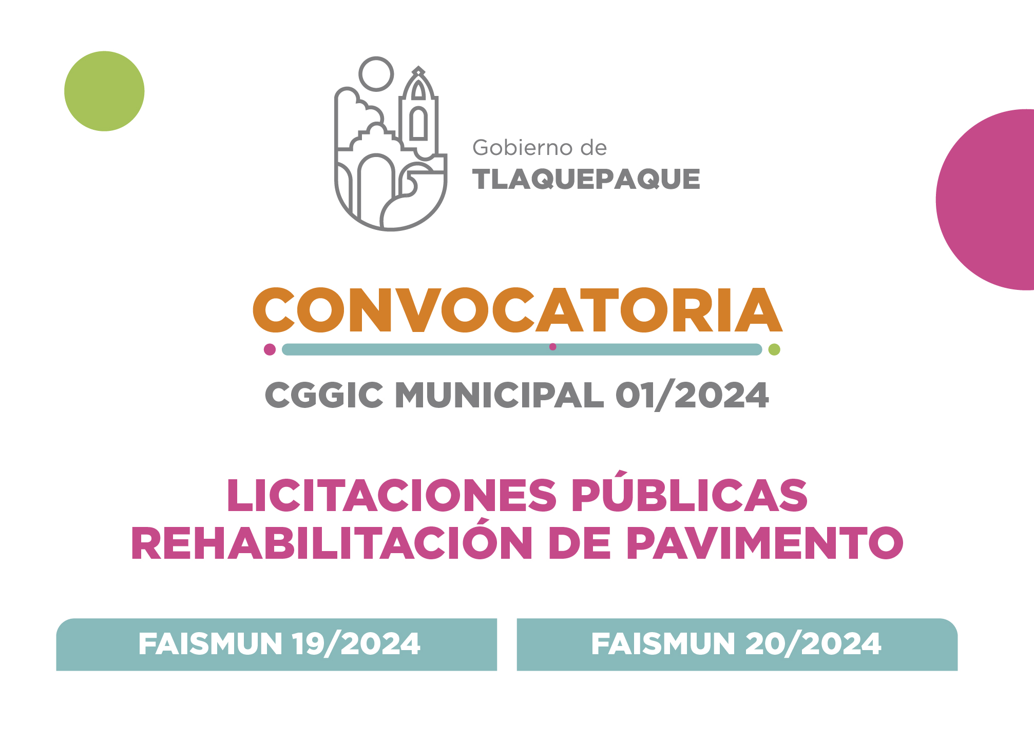 Convocatoria CGGIC MUNICIPAL 01/2024 